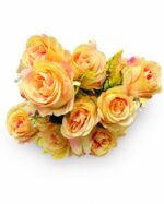 18 head artificial rose bouquet with greenery