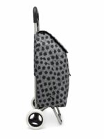 tolo grey floral 2 wheel shopping trolley