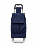 tolo grey floral 2 wheel shopping trolley