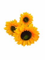 tolo artificial 3 head sunflower stem – yellow