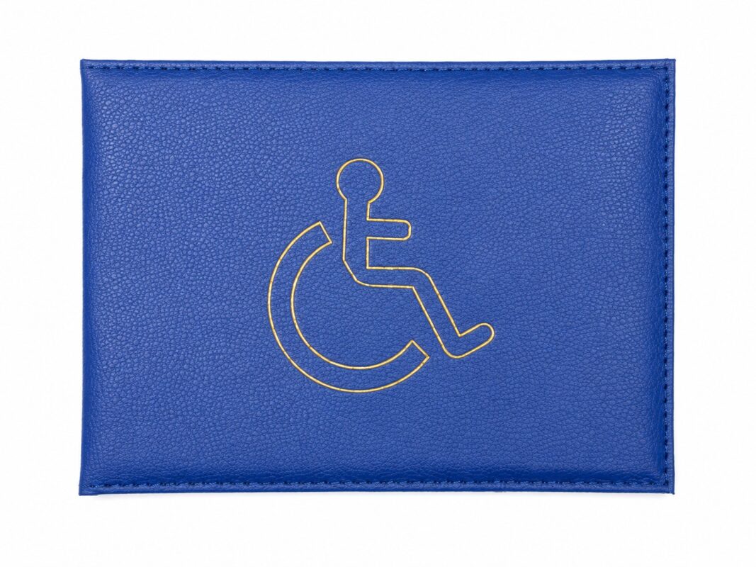 disabled badge and parking clock holder