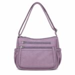tolo ladies faux leather pocket detail shoulder bag