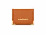 tolo travel card holder with gold corner detail