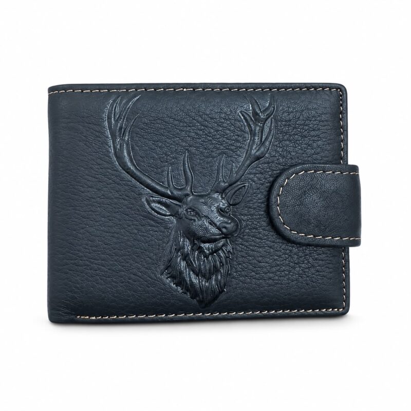 Deer Design 2 Leather Wallet- TD-4240