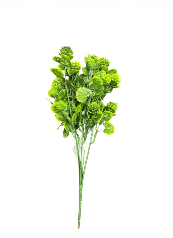 artificial green pom pom succulent plant td 3008