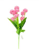 artificial pink pom pom hydrangea spray td 4626