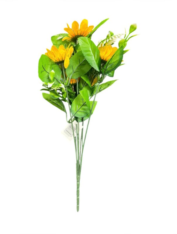 artificial sunflower & fern spray td 3803